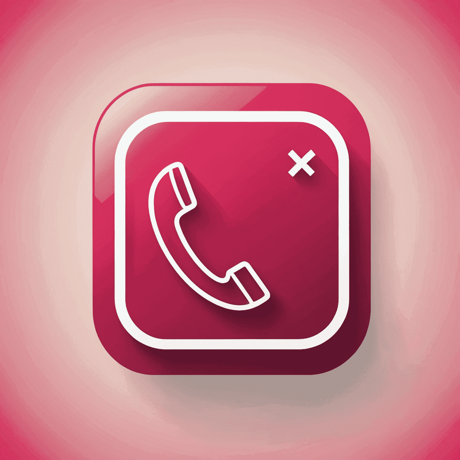 Phonebirety logo - A stylized phone icon with red and pink colors