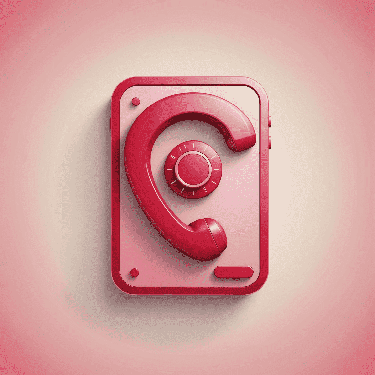 Phonebirety logo - A stylized phone icon with red and pink colors