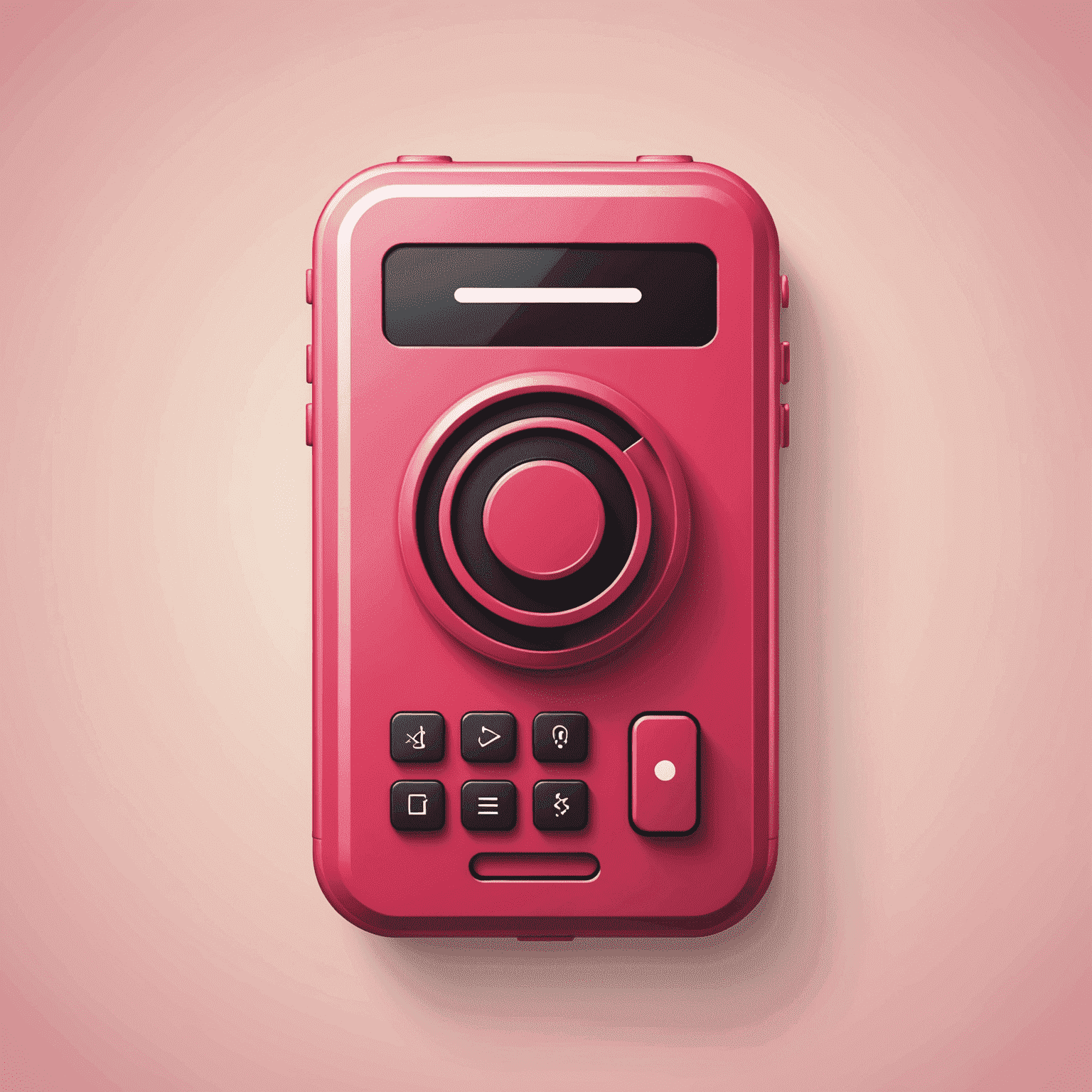 Phonebirety logo - A stylized phone icon with red and pink colors