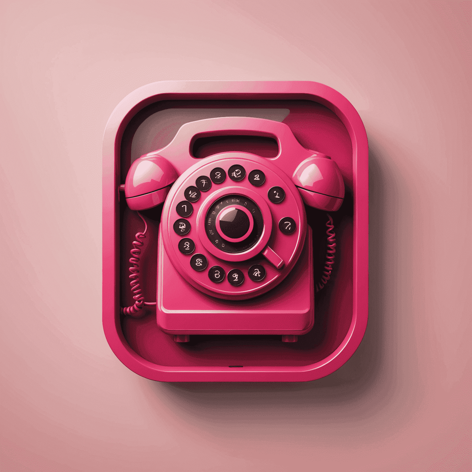 Phonebirety logo - A stylized phone icon with red and pink colors