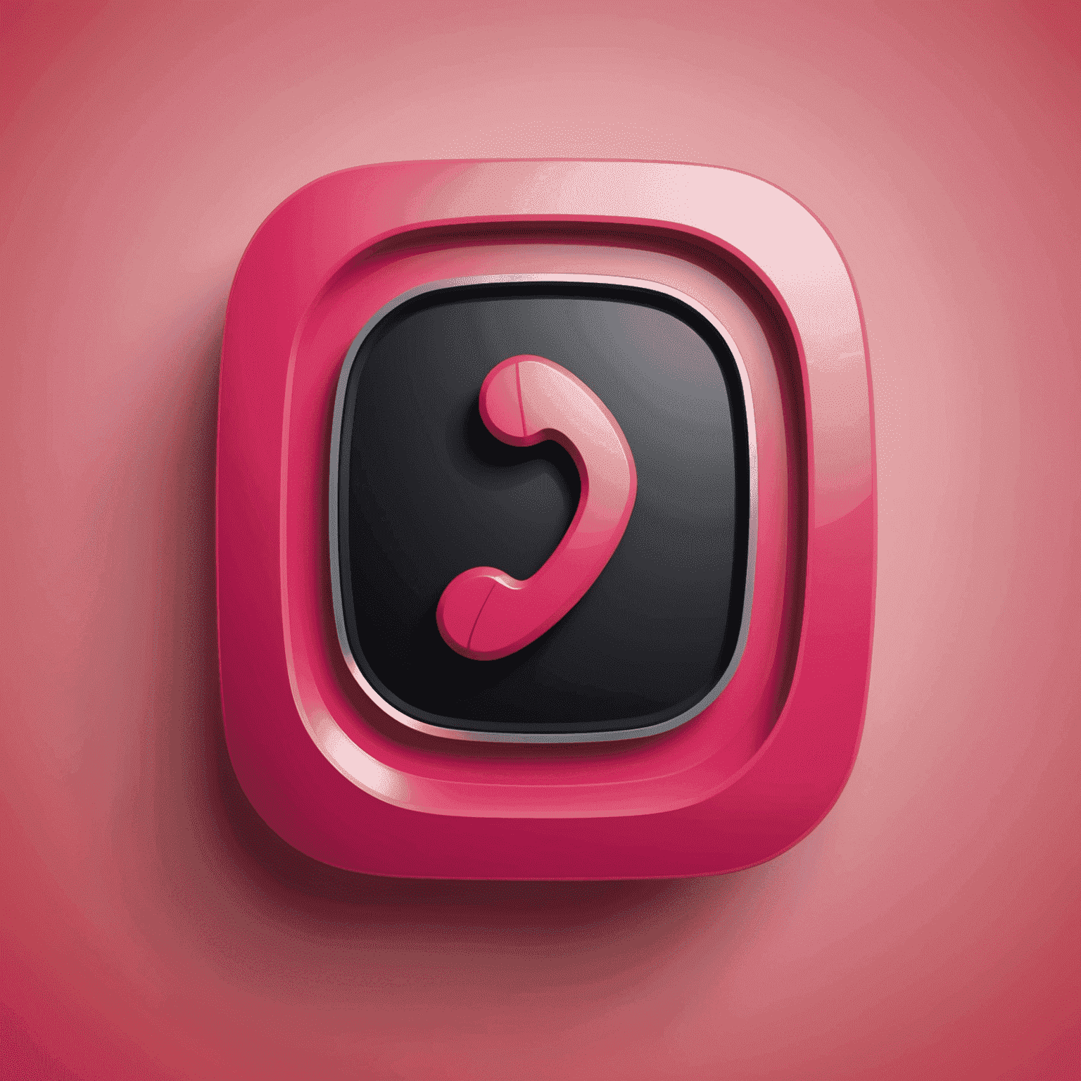 Phonebirety logo - A stylized phone icon with red and pink colors