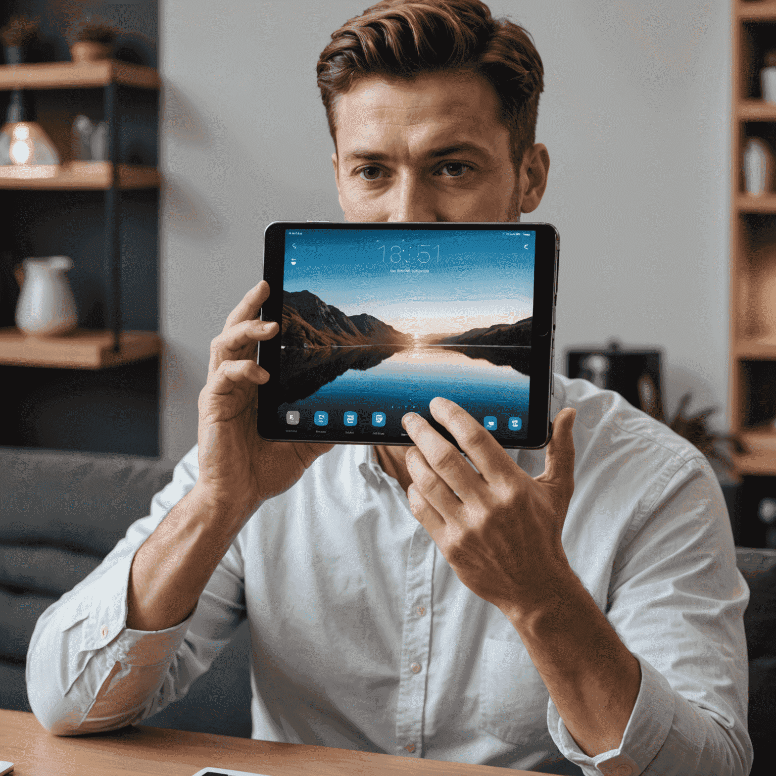 A person holding a foldable smartphone, demonstrating its transition from phone to tablet mode